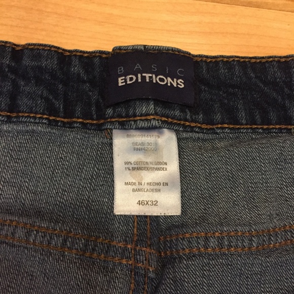 Big & Tall Mens Relaxed Denim Jeans 46 x 31 - Picture 4 of 7